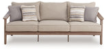 Harmony Headlands - Sofa With Cushion - Natural / Gray - Tallahassee Discount Furniture (FL)