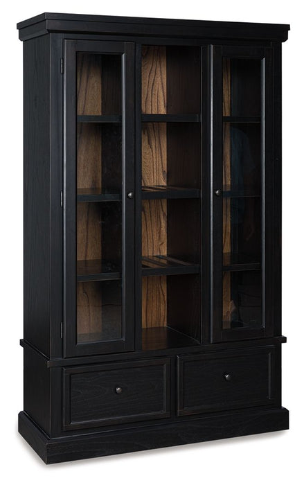 Greddinton - Black / Brown - Curio - Tallahassee Discount Furniture (FL)
