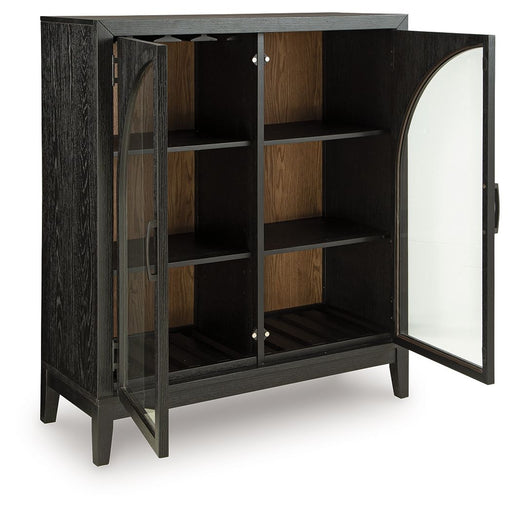 Armenleigh - Black / Brown - Bar Cabinet - Tallahassee Discount Furniture (FL)