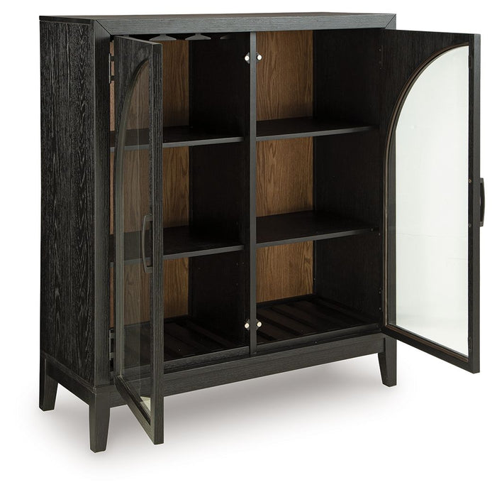 Armenleigh - Black / Brown - Bar Cabinet - Tallahassee Discount Furniture (FL)