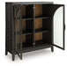 Armenleigh - Black / Brown - Bar Cabinet - Tallahassee Discount Furniture (FL)