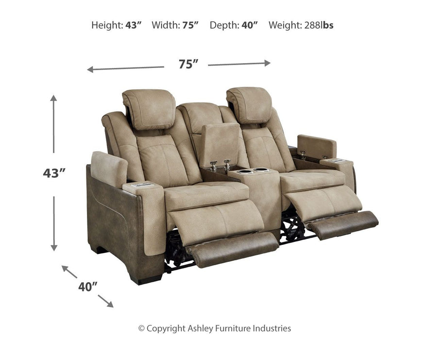 Next-Gen Durapella - Power Reclining Loveseat - Tallahassee Discount Furniture (FL)