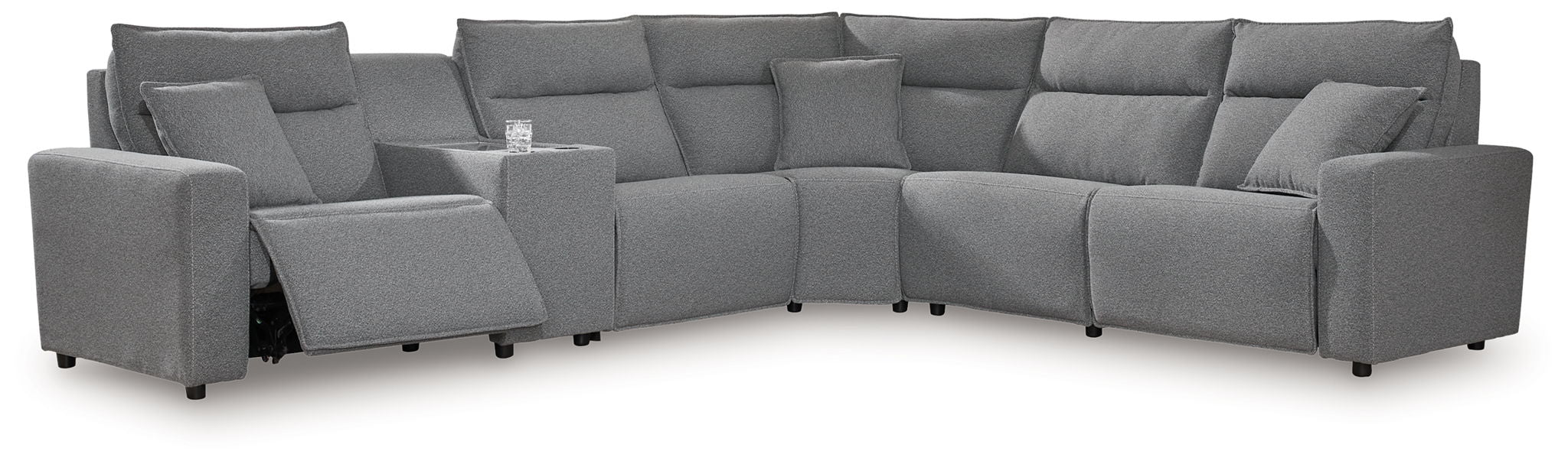 ModMax II - Salt And Pepper - Reclining Sectional - Tallahassee Discount Furniture (FL)