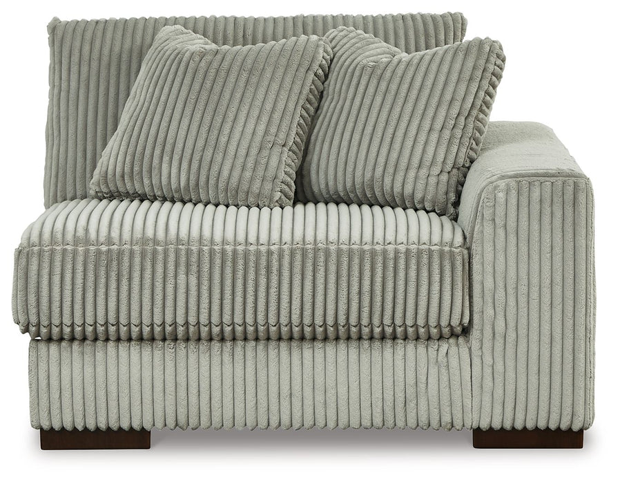 Lindyn - Fog - RAF Corner Chair - Tallahassee Discount Furniture (FL)