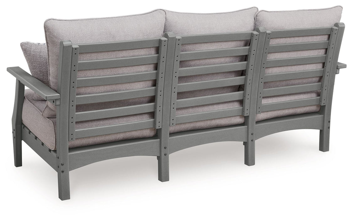 Cove Beach - Sofa With Cushion - Gray - Tallahassee Discount Furniture (FL)