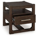 Breckington - Dark Brown - Square End Table - Tallahassee Discount Furniture (FL)