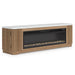Camdill - 80" TV Stand With Electric Fireplace - Light Brown - Tallahassee Discount Furniture (FL)