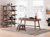Lyncott - 3 Pc. - Home Office Desk, Chair, Bookcase - Brown - Tallahassee Discount Furniture (FL)