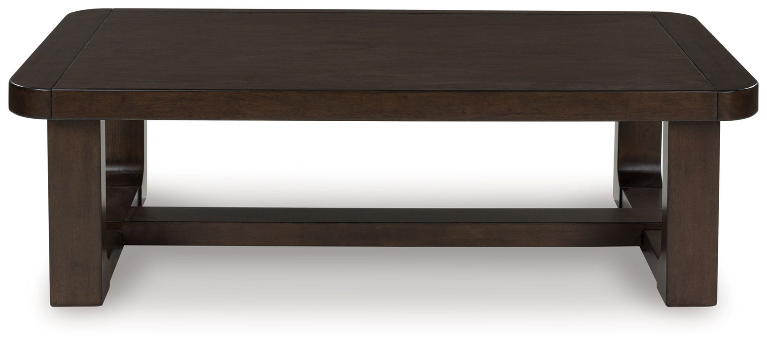 Breckington - Rectangular Cocktail Table - Dark Brown - Tallahassee Discount Furniture (FL)