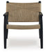 Halfmore - Black / Natural - Accent Chair - Tallahassee Discount Furniture (FL)