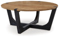 Hanneforth - Brown - Round Cocktail Table - Tallahassee Discount Furniture (FL)