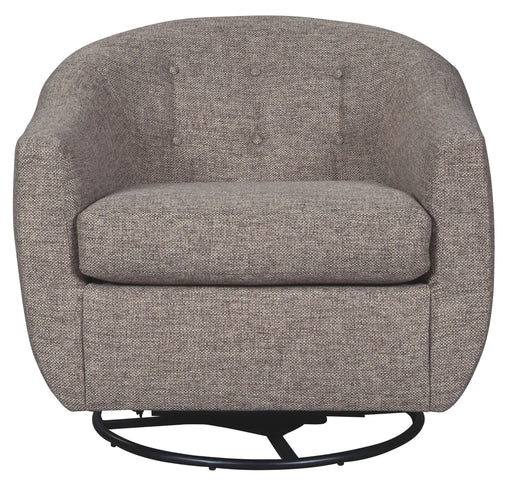 Upshur - Taupe - Swivel Glider Accent Chair - Tallahassee Discount Furniture (FL)