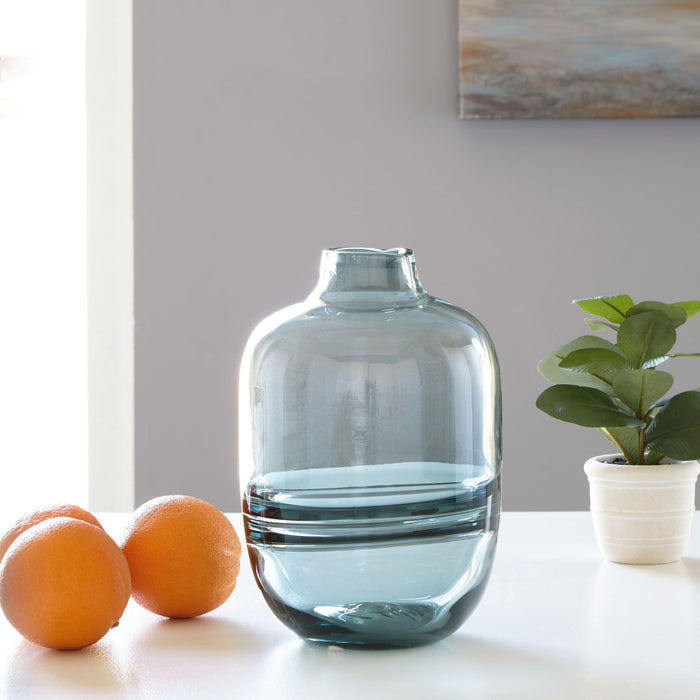 Lemmitt - Teal - Vase - Tallahassee Discount Furniture (FL)