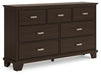 Covetown - Dresser - Dark Brown - Tallahassee Discount Furniture (FL)