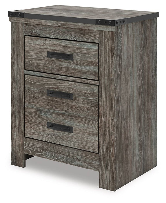 Frandern - Gray - Two Drawer Night Stand - Tallahassee Discount Furniture (FL)