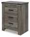 Frandern - Gray - Two Drawer Night Stand - Tallahassee Discount Furniture (FL)