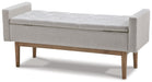 Briarson - Storage Bench - Beige / Brown - Tallahassee Discount Furniture (FL)