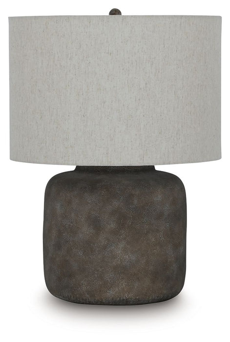 Zandophen - Metal Table Lamp - Antique Gray - Tallahassee Discount Furniture (FL)