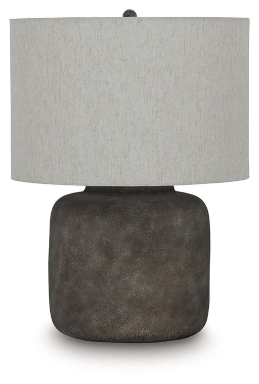 Zandophen - Metal Table Lamp - Antique Gray - Tallahassee Discount Furniture (FL)