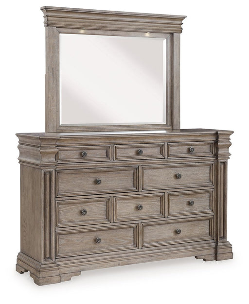 Blairhurst - Light Grayish Brown - Dresser And Mirror - Tallahassee Discount Furniture (FL)