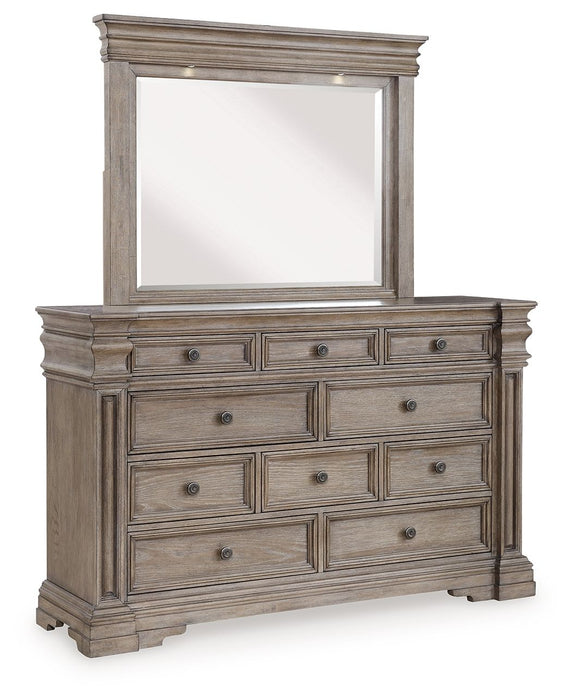 Blairhurst - Light Grayish Brown - Dresser And Mirror - Tallahassee Discount Furniture (FL)