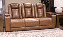 Gruaro - Power Reclining Sofa With Adjustable Headrest - Amber - Tallahassee Discount Furniture (FL)