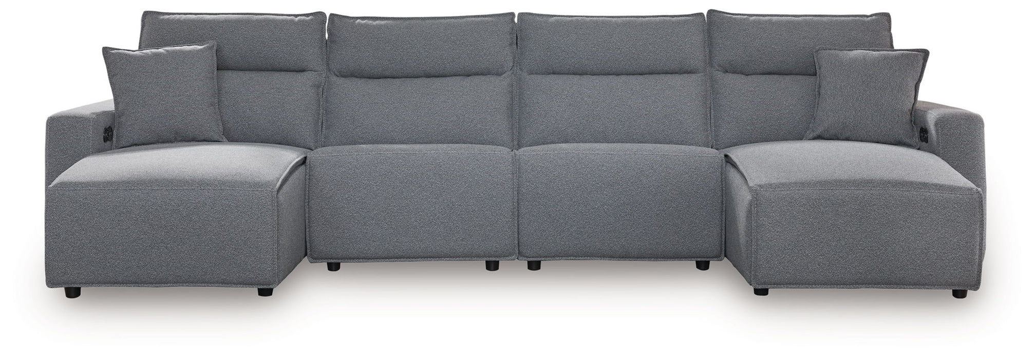 ModMax II - Salt And Pepper - Reclining Sectional - Tallahassee Discount Furniture (FL)