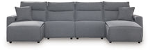 ModMax II - Salt And Pepper - Reclining Sectional - Tallahassee Discount Furniture (FL)