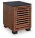 Kallari - Warm Brown / Black - Chair Side End Table - Tallahassee Discount Furniture (FL)