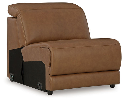Magic Man - Armless Chair With Manual Headrest - Caramel - Tallahassee Discount Furniture (FL)