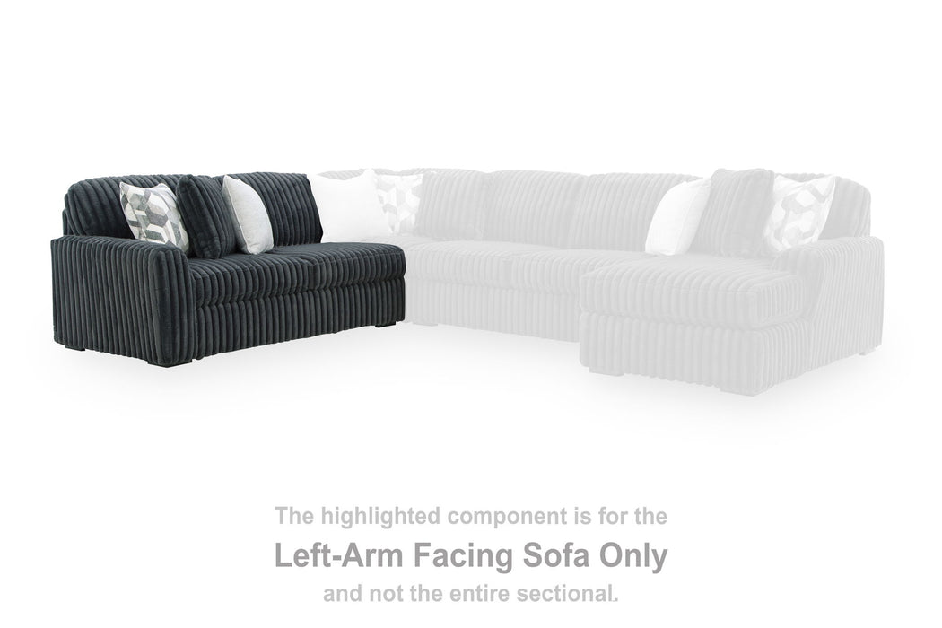 Midnight-Madness - LAF Sofa - Gunmetal - Tallahassee Discount Furniture (FL)