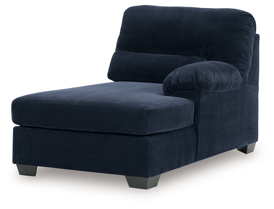 SimpleJoy - RAF Corner Chaise - Navy - Tallahassee Discount Furniture (FL)