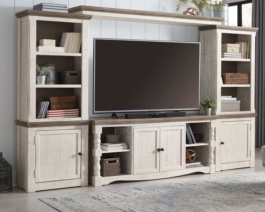 Havalance - Brown / Beige - 4 Pc. - Entertainment Center - 67" TV Stand - Tallahassee Discount Furniture (FL)