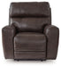 Crossplex - Smoke - Power Recliner / Adjustable Headrest - Tallahassee Discount Furniture (FL)