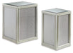Traleena - Nesting End Tables (Set of 2) - Silver Finish - Tallahassee Discount Furniture (FL)