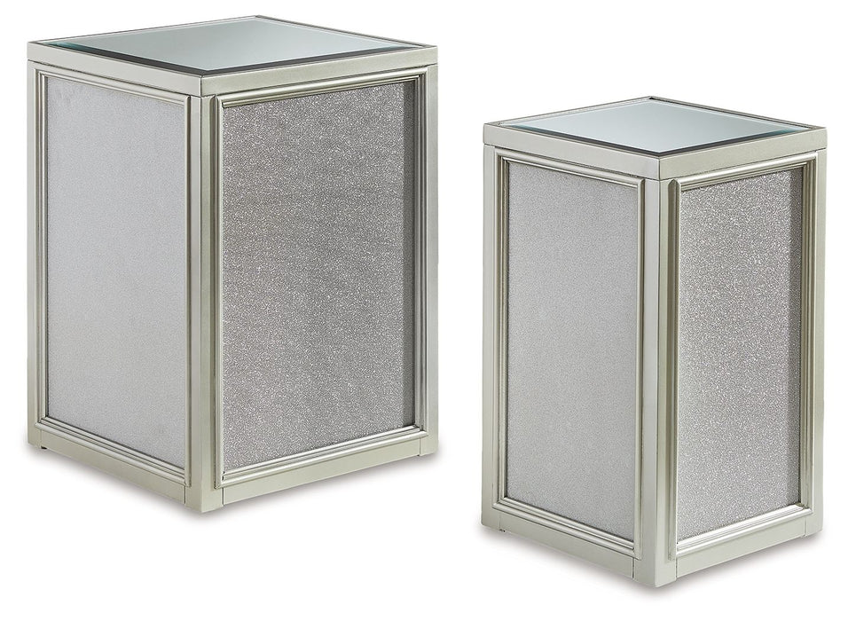 Traleena - Nesting End Tables (Set of 2) - Silver Finish - Tallahassee Discount Furniture (FL)
