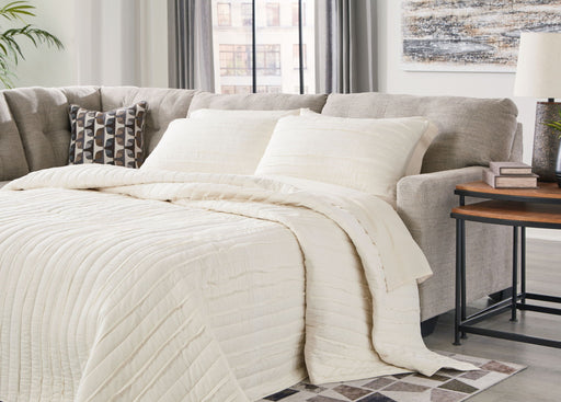 Mahoney - Pebble - Raf Full Sofa Sleeper - Tallahassee Discount Furniture (FL)