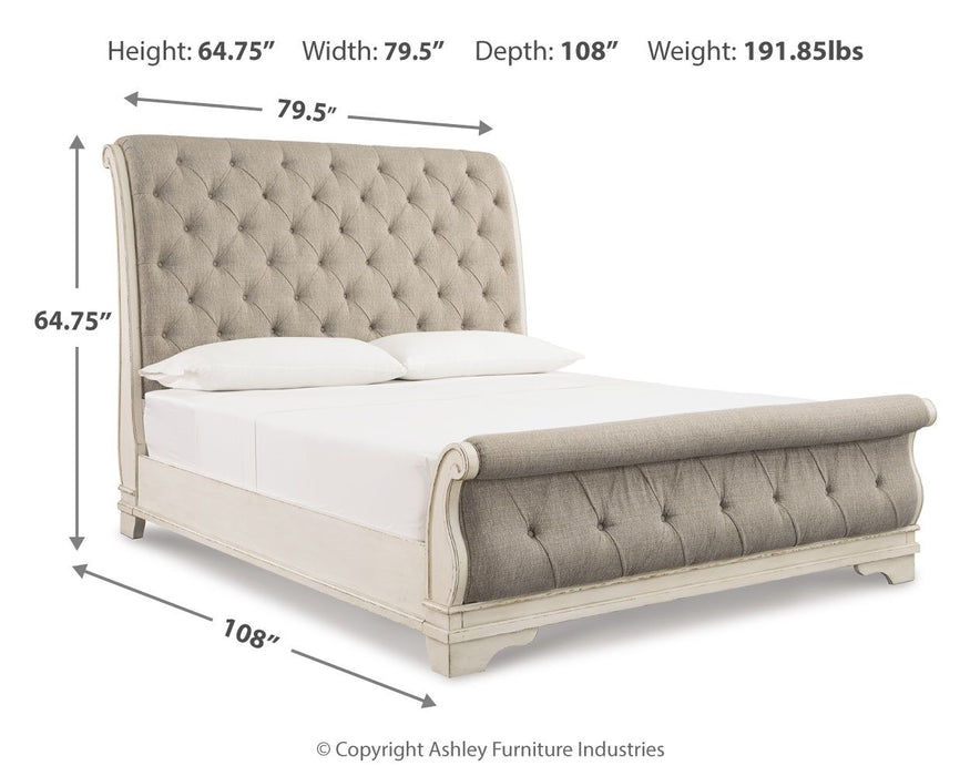 Realyn - Upholstered Sleigh Bed - Tallahassee Discount Furniture (FL)