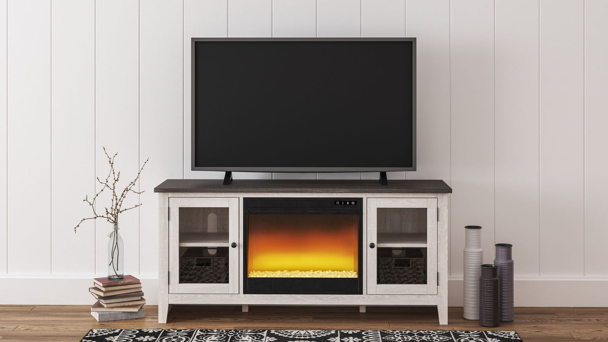 Dorrinson - TV Stand With Fireplace Insert - Tallahassee Discount Furniture (FL)