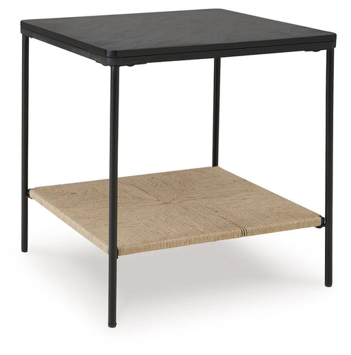 Minrich - Black / Natural - Accent Table - Tallahassee Discount Furniture (FL)