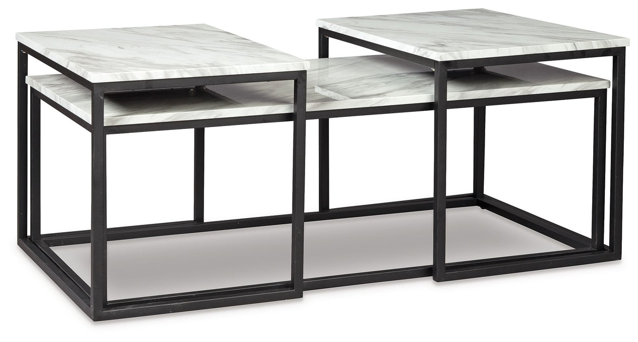Donnesta - Occasional Table Set (Set of 3) - Gray / Black - Tallahassee Discount Furniture (FL)