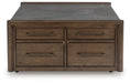 Kallenny - Brown / Gray - Square Cocktail Table - Tallahassee Discount Furniture (FL)