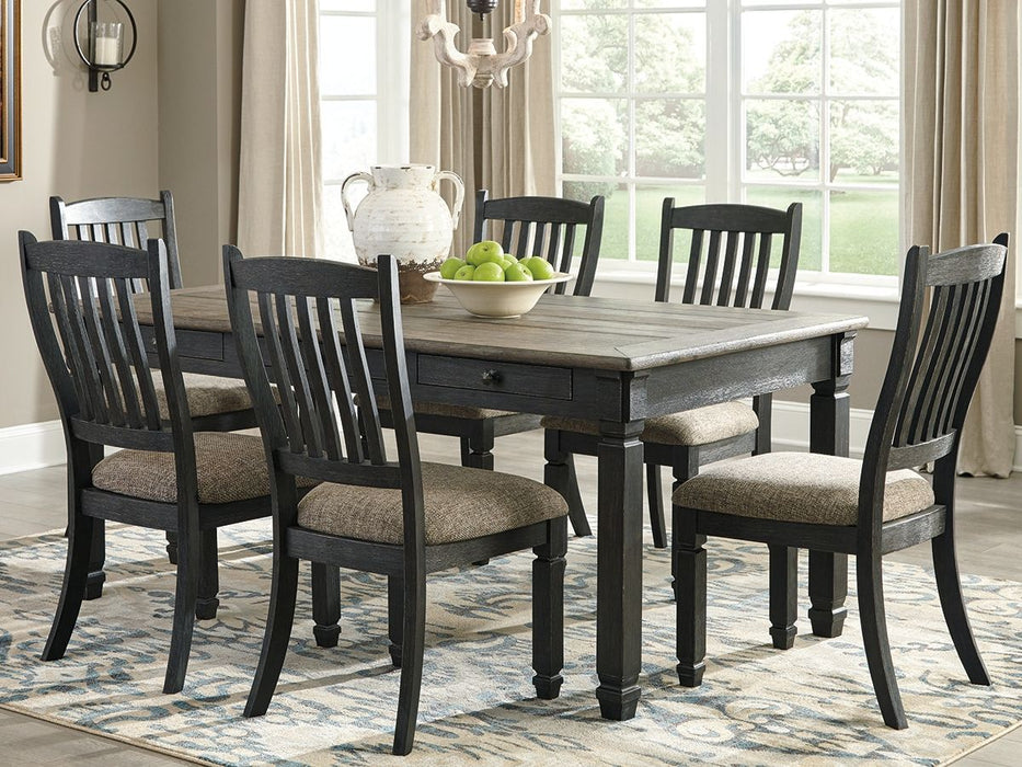 Tyler Creek - Black / Gray - Rectangular Dining Room Table - Tallahassee Discount Furniture (FL)