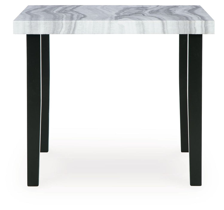 Mervannie - Square Dining Room Counter Table - Gray / Black - Tallahassee Discount Furniture (FL)