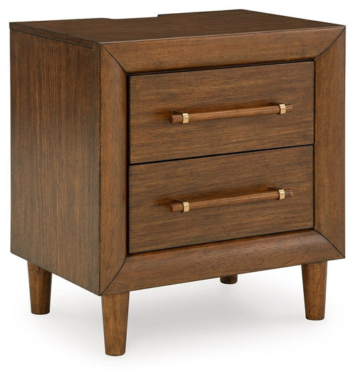 Lyncott - Brown - Two Drawer Night Stand - Tallahassee Discount Furniture (FL)