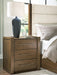 Marxmore - Three Drawer Night Stand - Brown - Tallahassee Discount Furniture (FL)