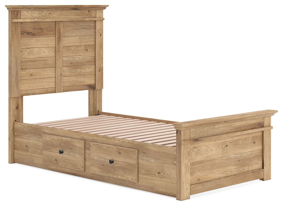 Makidern - Panel Storage Bed With Under Bed Storage Unit - Tallahassee Discount Furniture (FL)