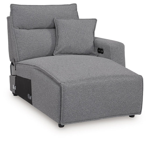 Modmax II - RAF Press Back Power Chaise - Salt And Pepper - Tallahassee Discount Furniture (FL)