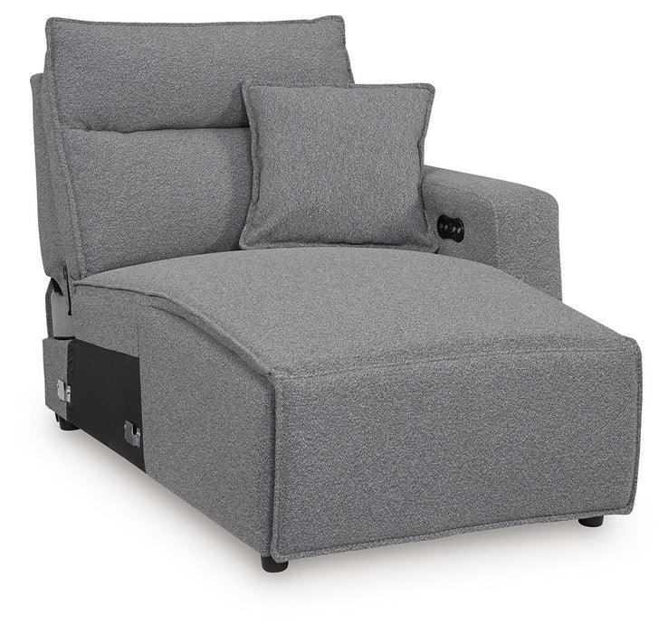Modmax II - RAF Press Back Power Chaise - Salt And Pepper - Tallahassee Discount Furniture (FL)