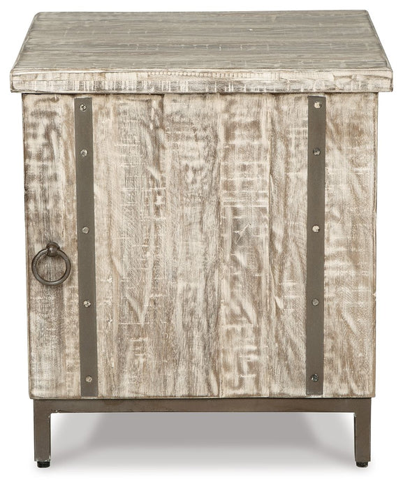 Laddford - Accent Cabinet - Shelf - Whitewash - Tallahassee Discount Furniture (FL)